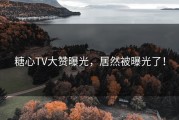 糖心TV大赞曝光，居然被曝光了！