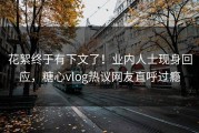 花絮终于有下文了！业内人士现身回应，糖心vlog热议网友直呼过瘾