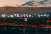 糖心vlog下载崩溃曝光，引发全网热议