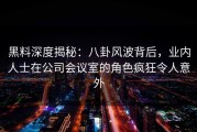 黑料深度揭秘:八卦风波背后,业内人士在公司会议室的角色疯狂令人意外