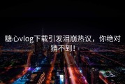 糖心vlog下载引发泪崩热议，你绝对猜不到！