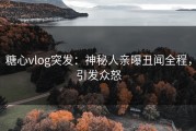 糖心vlog突发：神秘人亲曝丑闻全程，引发众怒