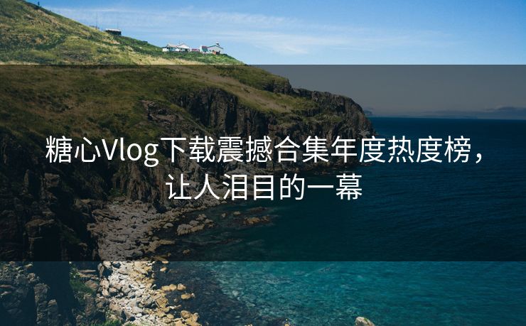 糖心Vlog下载震撼合集年度热度榜，让人泪目的一幕